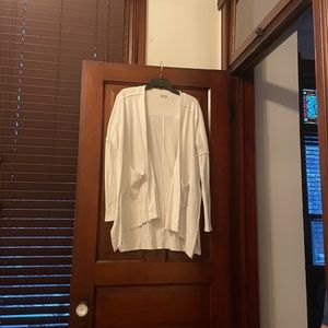 White Free People cardigan